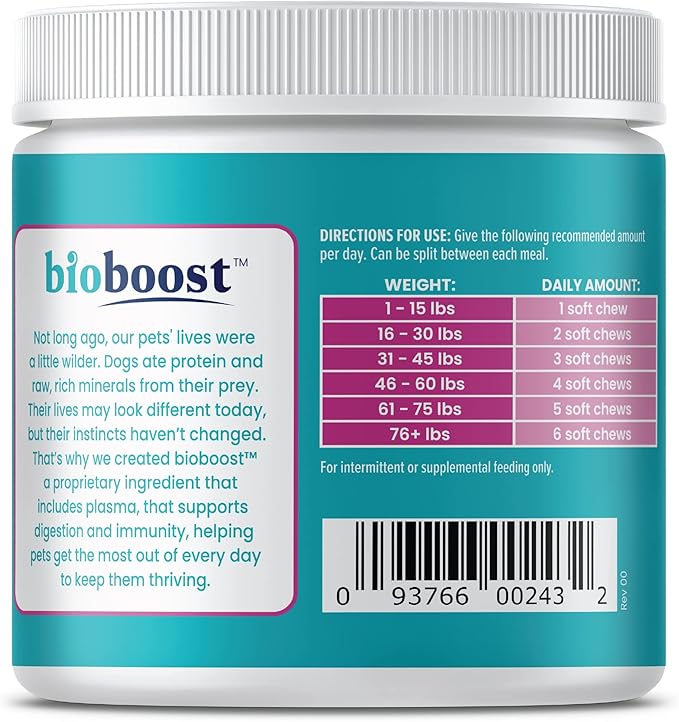 Solid Gold Dog Probiotics for Digestive Health - Probiotics for Dogs with Fiber & Digestive Enzymes for Bowel Support & Gut Health - Bacon Flavor Soft Chews to Support Digestion for All Ages - 120ct