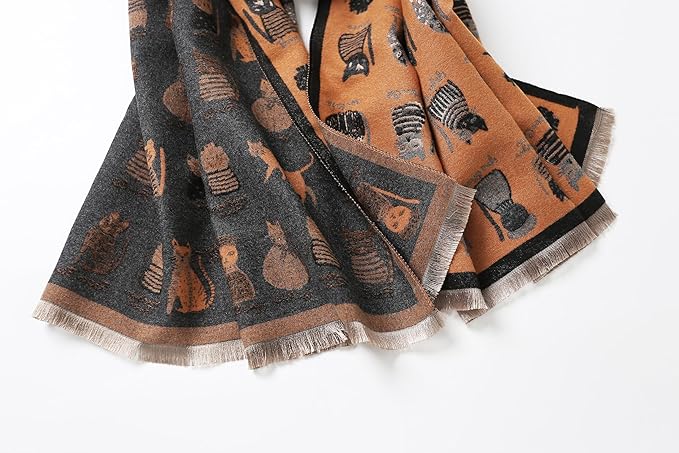 Jeelow Womens Pashmina Shawl Wrap Scarf - Elegant Dressy Evening Poncho Cape for Formal and Wedding Outfits