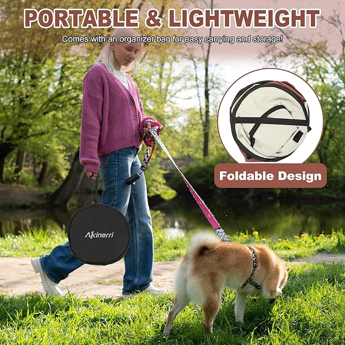 Dog Playpen - Foldable Cat Play Pens for Pubby, Kitten, Rabbit, Portable Pet Tent with Carring Bag for Indoor/Outdoor Travel Camping Brown X-Large