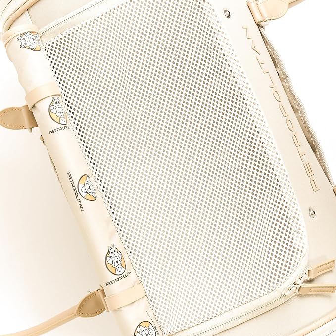 Soft-Sided Pet Carrier for Cats and Small Dogs – Stylish, Airline-Approved Travel Bag with Mesh Ventilation, Collapsible, Removable Pad and Safety Leash, Fits up to 16 lb