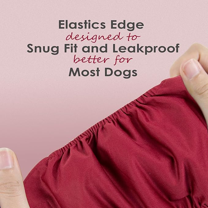 wegreeco Washable Male Dog Belly Band (Stylish Pattern)- Pack of 3 - Washable Male Dog Belly Wrap, Dog Diapers Male (Burgundy, Black, Jade, X-Small)