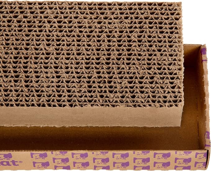SmartyKat Super Scratcher Corrugated Cat Scratcher, Catnip Infusion Technology - Brown, Single Wide