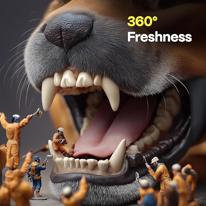 DOCO Dog Teeth Cleaning Wipes - Dog Tooth Brushing Kit, Remove Plaque & Tartar, Dental Freshen Breath, Easy Pet Tooth Cleaning Kit for Oral Care, Ideal for Cat Owners - Chicken Flavor, 100 ct.