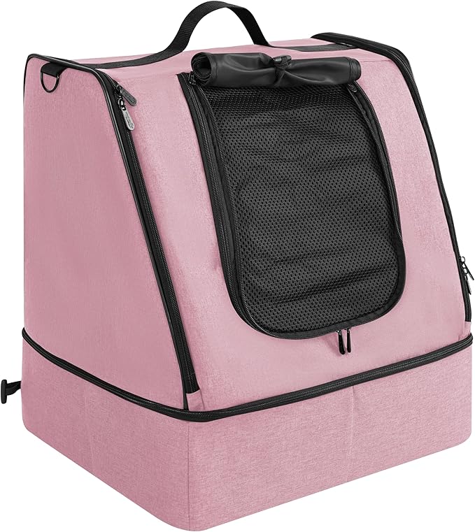 apollo walker Portable Cat Travel Litter Box with Zipped Waterproof Bag,No Collapse with Hard Base Insert at Bottom, No Leakage, No Smell, Easy to Carry, Easy to Use in Hotels