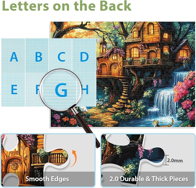 Puzzles for Adults 500 Pieces, Nature Jigsaw Puzzles 500 Piece for Adults Kids Seniors, Challenging Puzzle Perfect for Game Nights, Great Gift for Jigsaw Puzzle Lovers, Size: 20.5" x 15"