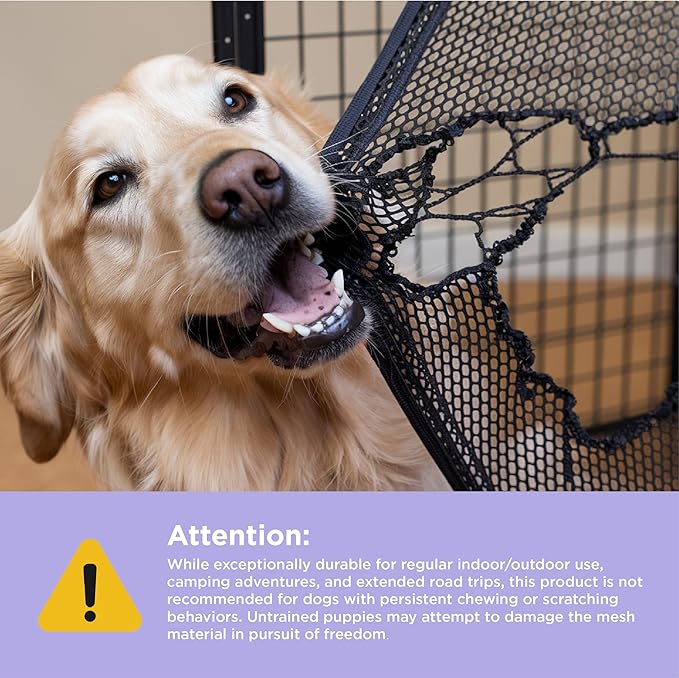 Lesure Collapsible Dog Crate - Portable Travel Kennel for Medium Dog, 4-Door Pet Crate with Mesh Windows, Indoor & Outdoor, Black