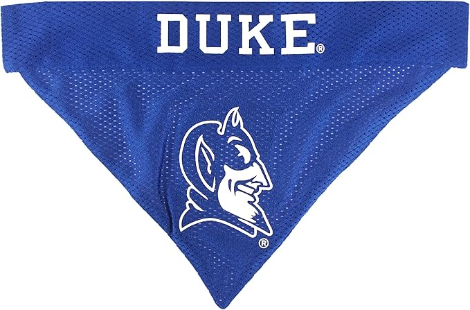 Pets First Collegiate Pet Accessories, Reversible Bandana, Duke Blue Devils, Small/Medium