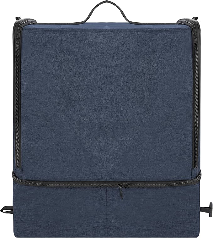 apollo walker Portable Cat Travel Litter Box with Zipped Waterproof Bag,No Collapse with Hard Base Insert at Bottom, No Leakage, No Smell, Easy to Carry, Easy to Use in Hotels