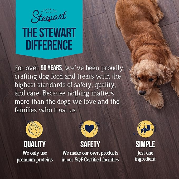 Stewart Chicken Liver Dog Treats, 11.5 oz, ~215 Pieces, Freeze Dried Raw, Single Ingredient, 60% Protein Training Treats or Meal Topper in a Resealable Tub, Grain Free, Gluten Free