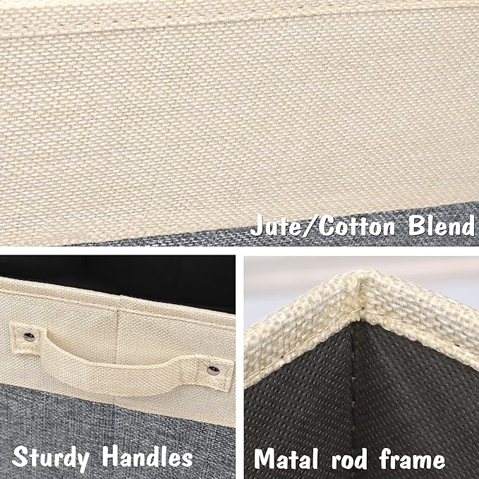 PET ARTIST Personalized Dog Toy Bin for Dog Toys Accessories - Foldable Dog Toy Basket Storage Box for Pet Toys,Dog Coat, Upgrade Grey, M:15''(38cm)*11''(28cm)*9''(23cm)