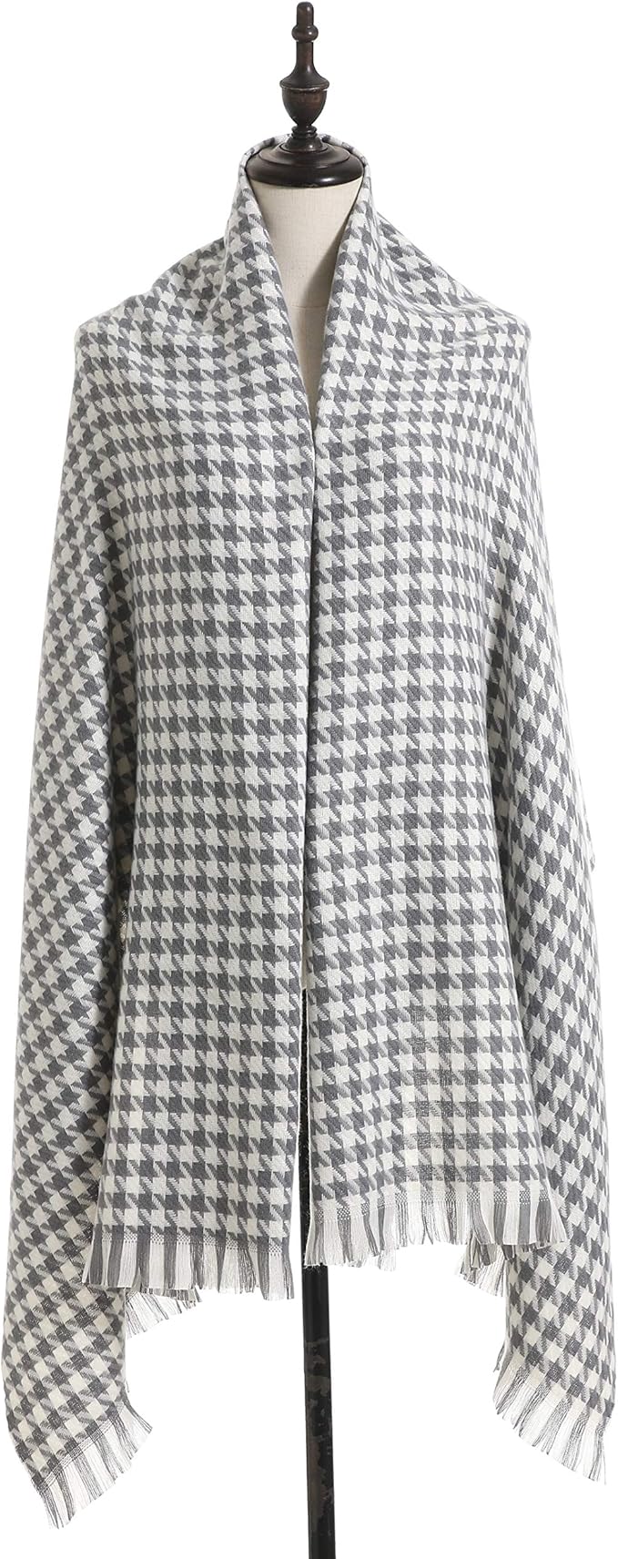 Jeelow Womens Pashmina Shawl Wrap Scarf - Elegant Dressy Evening Poncho Cape for Formal and Wedding Outfits