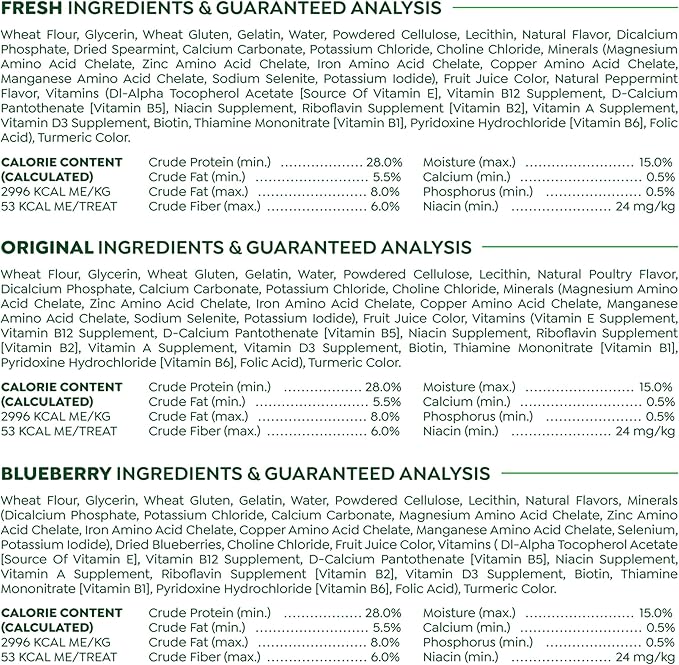 Greenies Petite Dental Dog Treats, 3-Flavor Variety Pack, (3) 12 oz. Pouches, 60 Total Treats