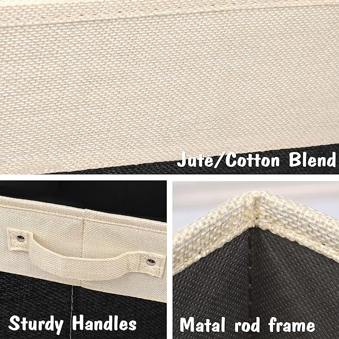 PET ARTIST Personalized Dog Toy Bin for Dog Toys Accessories - Foldable Dog Toy Basket Storage Box for Pet Toys,Dog Coat, Upgrade Black, M:15''(38cm)*11''(28cm)*9''(23cm)