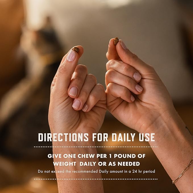 Rocco & Roxie Cat Probiotics, Health Supplement for Cats, Prebiotic & Postbiotic for Digestive + Gut Support, Constipation Relief, Anti Diarrhea, Supplements & Vitamins, Chicken Flavored Crunchy Chews