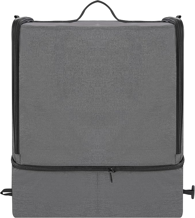 apollo walker Portable Cat Travel Litter Box with Zipped Waterproof Bag,No Collapse with Hard Base Insert at Bottom, No Leakage, No Smell, Easy to Carry, Easy to Use in Hotels