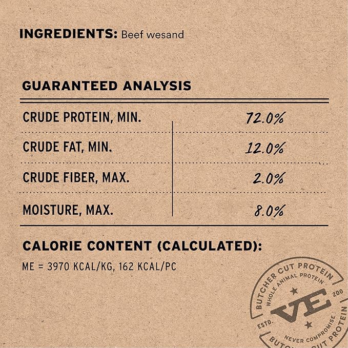 Vital Essentials Freeze-Dried Raw Moo Stick Dog Treat & Natural Chew, 1-Pack | Single Ingredient Dog Treat for Medium Chewers | Made in USA