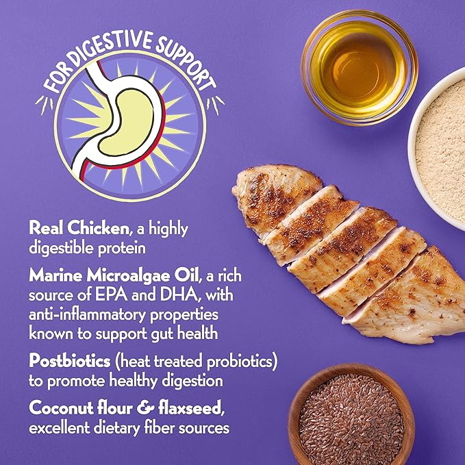 Charlee Bear Necessities Freeze Dried Dog Food Topper, Digestive Health Support, Grain Free, High Protein, Limited Ingredient Meal Toppers for Dogs, Chicken Recipe, 1 Ounce