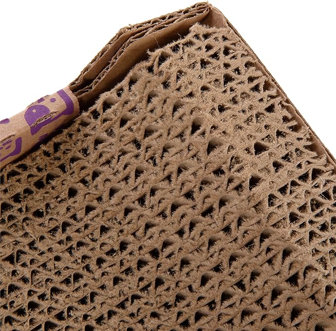 SmartyKat Super Scratcher Chaise Corrugated Cat Scratcher, Catnip Infusion Technology - Brown, One Size