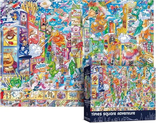 Antelope - 1000 Piece Puzzle for Adults, Time Square Adventure Jigsaw Puzzles 1000 Pieces, High Resolution, Matte Finish, Smooth Edging, No Dust Creative Artistic Puzzle