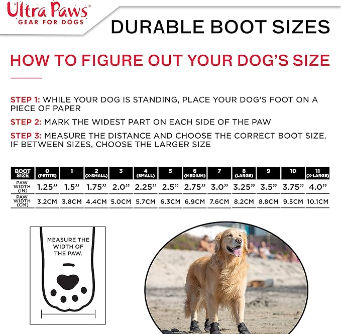 Durable Dog Paw Protector|Dog Boots|Dog Shoes|Light Duty Heat, Water Resistant Dog Booties for hot Pavement for Small Dogs (Size 1)