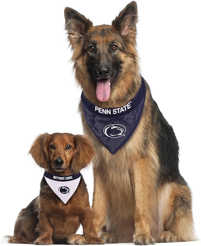 Pets First Collegiate Pet Accessories, Reversible Bandana, Penn State Nittany Lions, Small/Medium