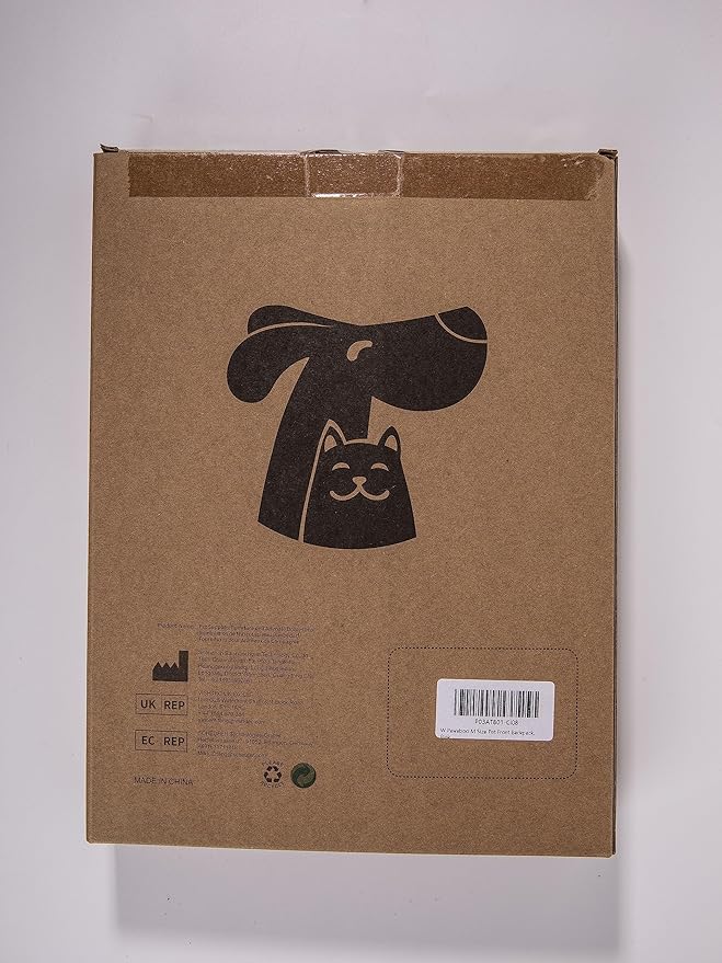 Pawaboo Pet Carrier Backpack, Adjustable Pet Front Cat Dog Carrier Backpack Travel Bag, Legs Out, Easy-Fit for Traveling Hiking Camping for Small Medium Dogs Cats Puppies, Medium, Pink