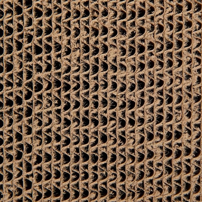 SmartyKat Super Scratcher Corrugated Cat Scratcher, Catnip Infusion Technology - Brown, Single Wide