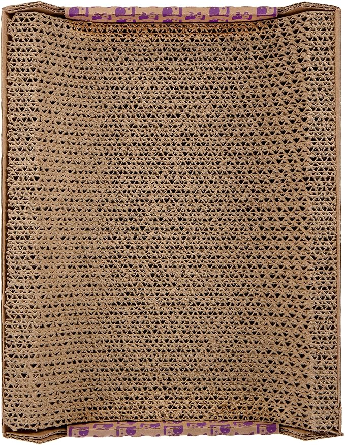 SmartyKat Super Scratcher Chaise Corrugated Cat Scratcher, Catnip Infusion Technology - Brown, One Size